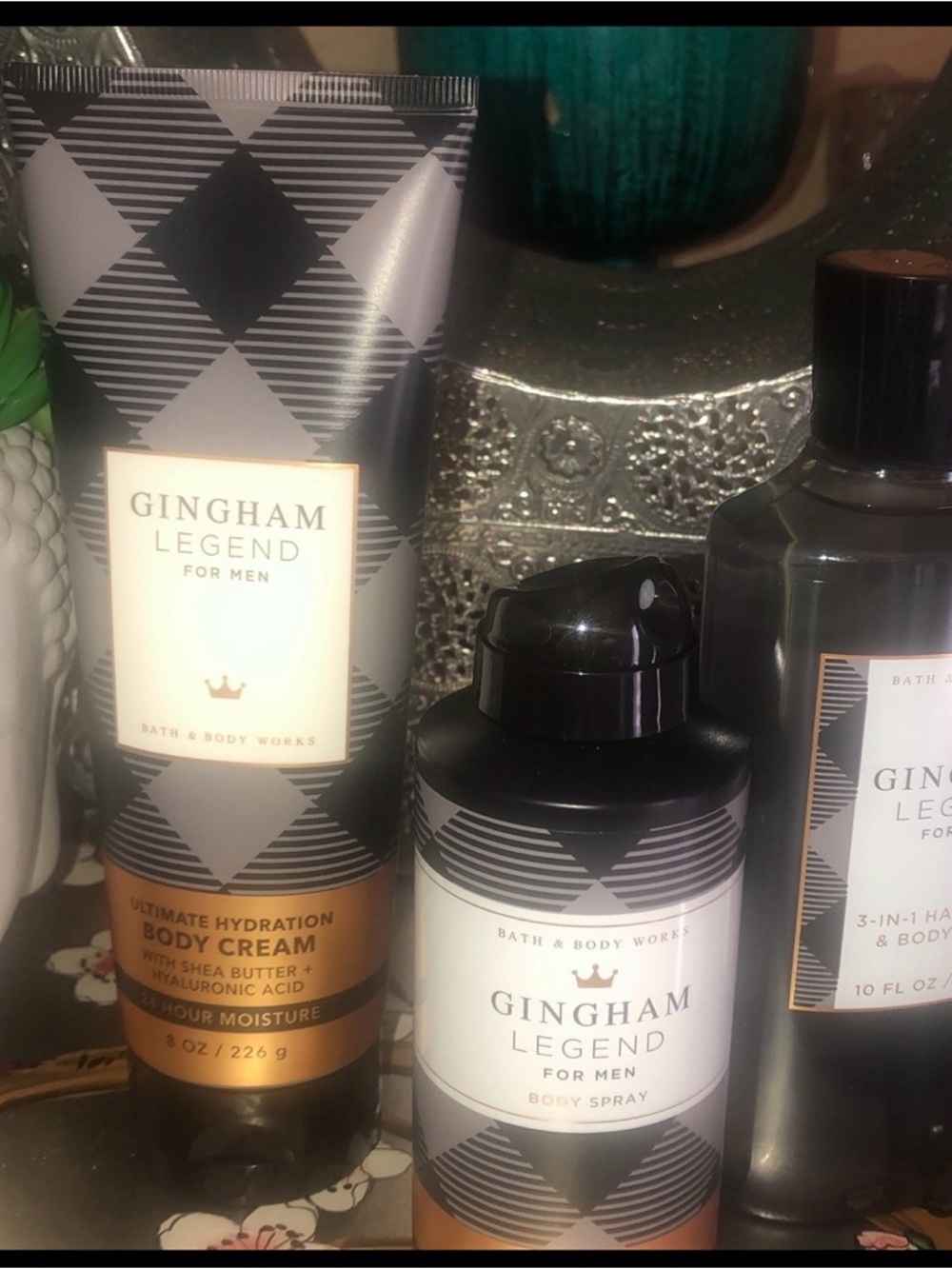 Bath & Body Works Gingham Legend for Men - Black & Tan